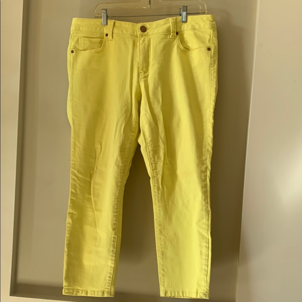 Bright Yellow Pants, first picture is closest to true yellow color